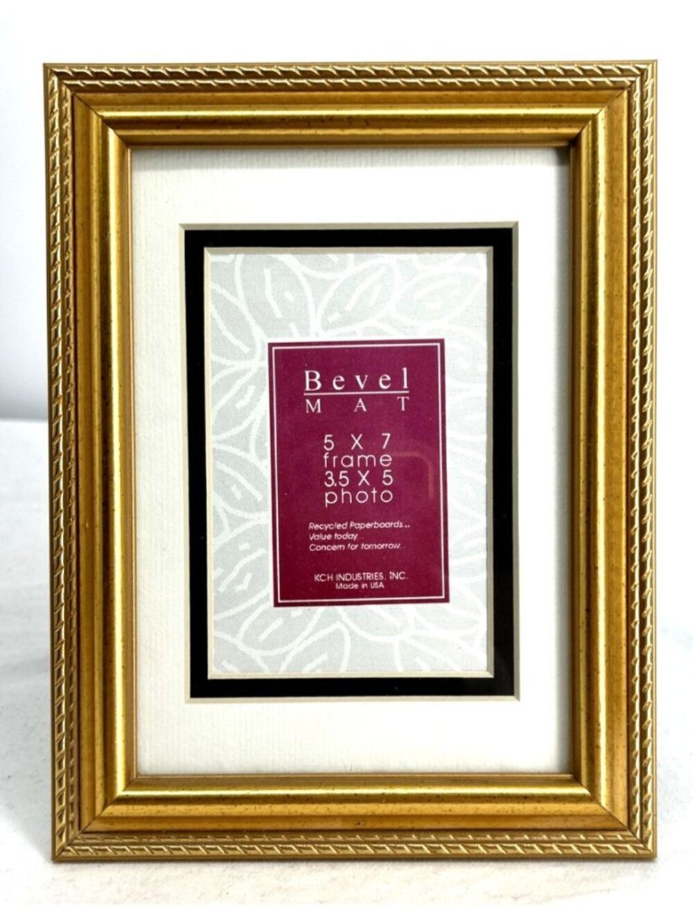 Gold Picture Frame 5 x 7 Wood Gold Leaf Florentine Glass Table Top Wall USA